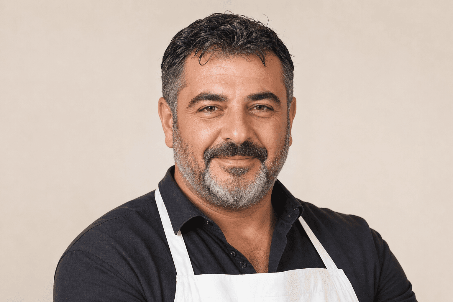 דיוקן בעל החנות מאחורי הדלפק באסאדה